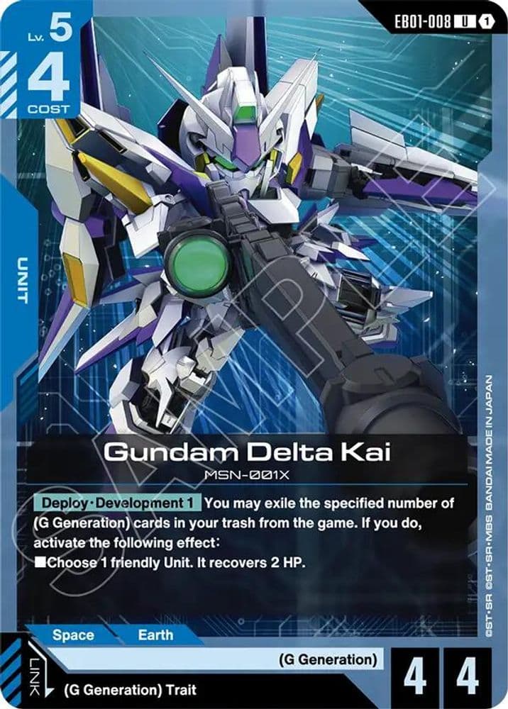 Gundam Delta Kai card