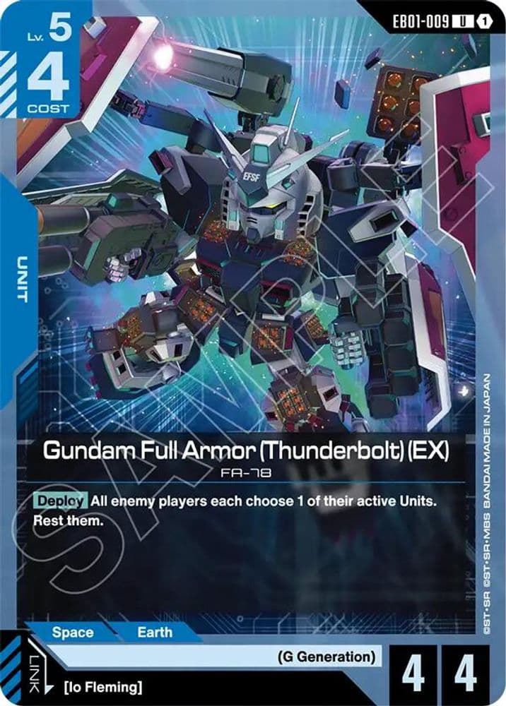 Gundam Full Armor (Thunderbolt) (EX) card