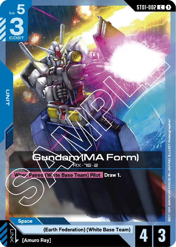 ST01-002 Gundam (MA Form) card image