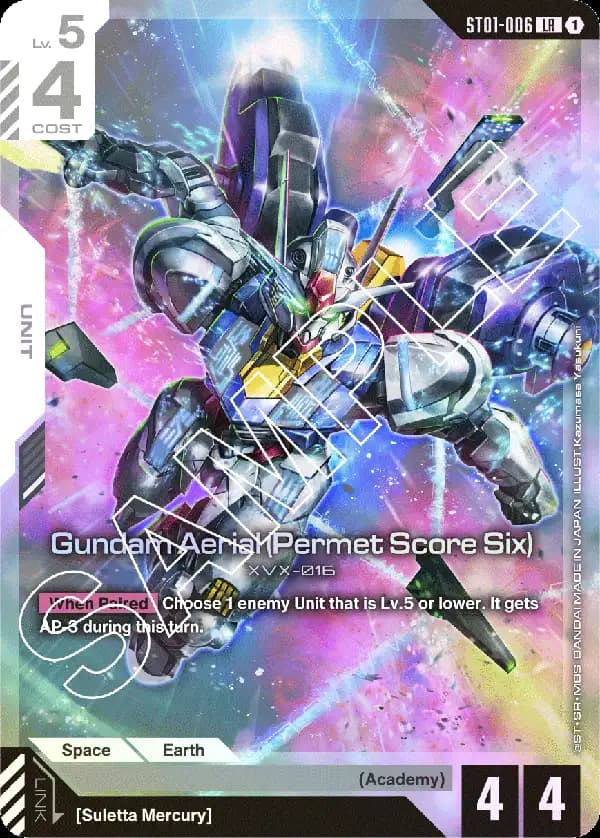 ST01-006 Gundam Aerial (Permet Score Six) card image
