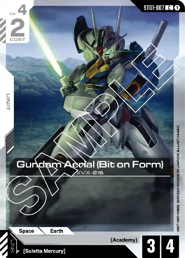 ST01-007 Gundam Aerial (Bit on Form) card image