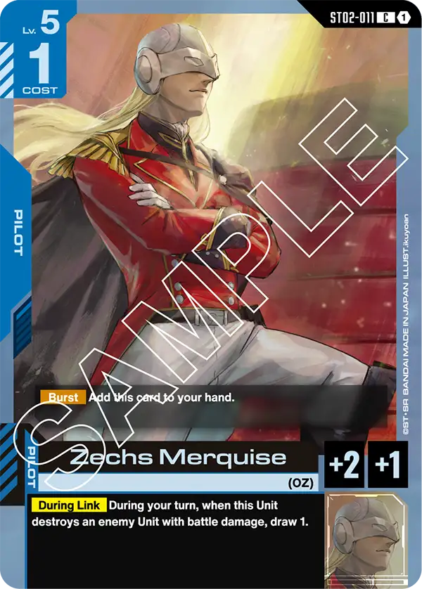 ST02-011 Zechs Merquise card image