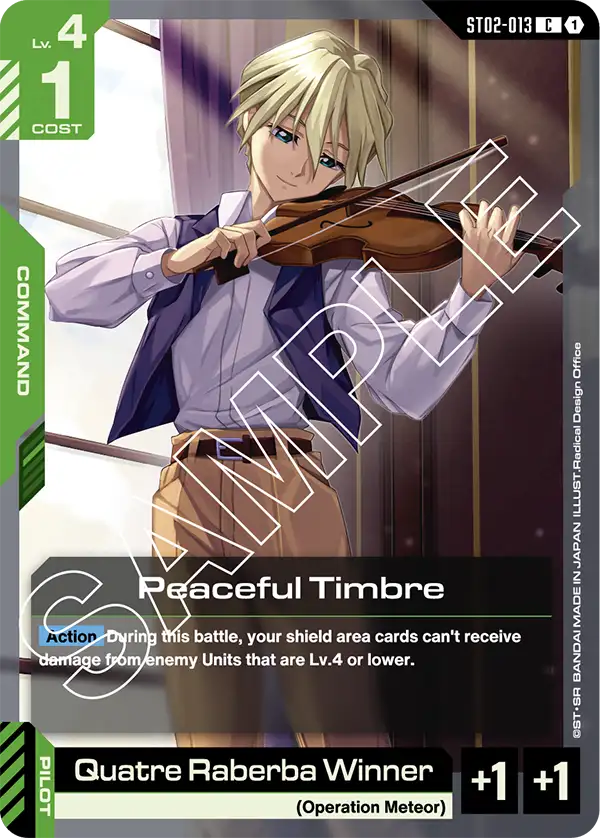 ST02-013 Peaceful Timbre card image