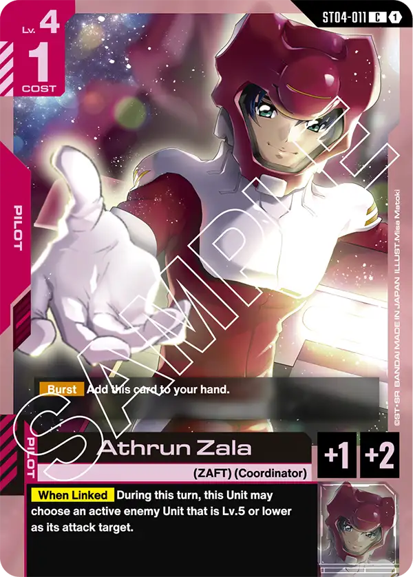 ST04-011 Athrun Zala card image