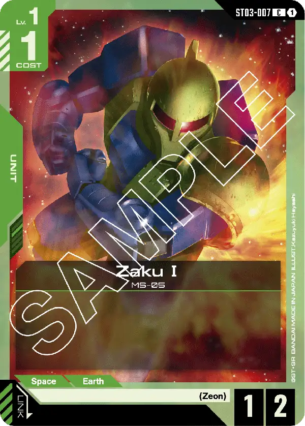 Zaku I card